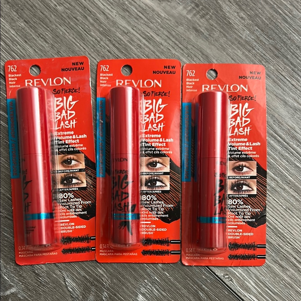 3x Revlon so fierce big bad lash mascara waterproof ( Firm price )